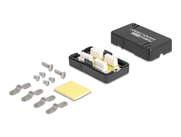 DeLOCK Netzwerk Verbindungsbox LSA Cat.6 schwarz (88132)