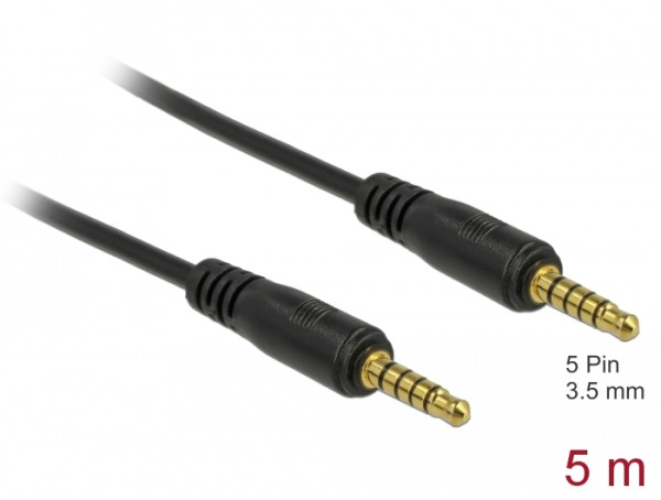 DeLOCK 85699 Audio-Kabel 5 m 3.5mm Schwarz (85699)