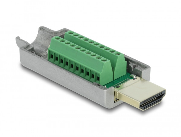DeLOCK HDMI-A Stecker zu Terminalblock mit Metall Gehäuse (65201)