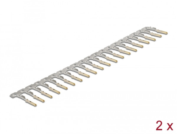 DeLOCK Crimp-Kontakte für D-Sub HD Crimp Buchse 40 Stück (66733)