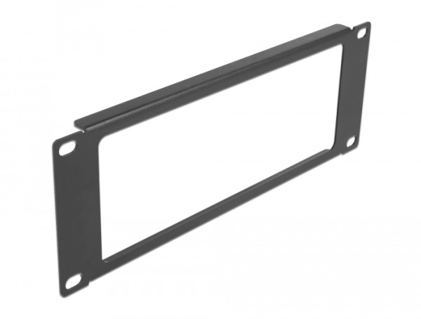 DeLOCK 10″ Netzwerkschrank Panel mit Öffnung 2 HE schwarz (66673)