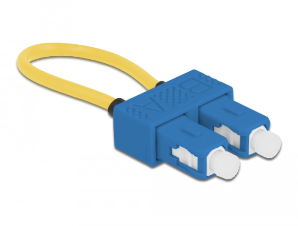 DeLOCK LWL Loopback Adapter SC / UPC Singlemode blau (86920)
