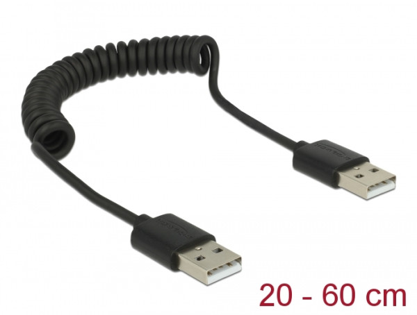 DeLOCK 83239 USB Kabel USB 2.0 0,6 m USB A Schwarz (83239)