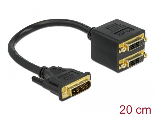 DeLOCK Adapter DVI25 St. zu 2x DVI25 B. (65051)