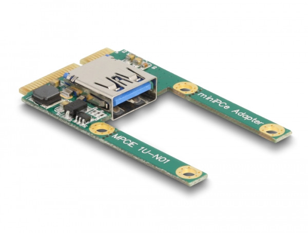 DeLOCK Mini PCIe I/O 1 x USB 2.0 Typ-A Buchse full size / half size (80039)