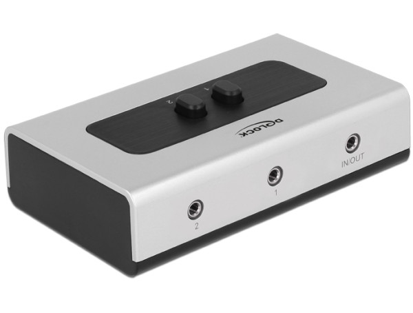 DeLOCK 87699 Audio-Switch Schwarz, Grau (87699)
