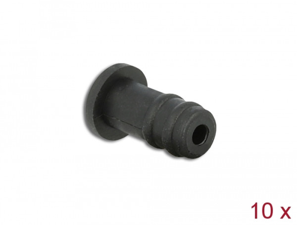 DeLOCK Staubschutz für 3,5 mm Klinkenbuchse 10 Stück schwarz (60251)