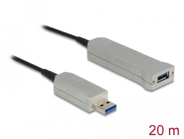 DeLOCK 20m USB3.0-A + USB Micro-B/USB3.0-A USB Kabel USB 3.2 Gen 1 3.1 Gen 1 USB A USB A/Micro-USB B Schwarz, Silber (83739)