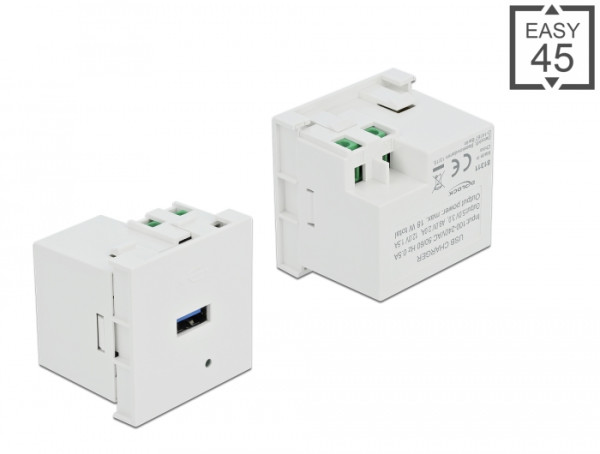 DeLOCK Easy 45 USB Ladeportmodul 1 x USB Typ-A (81311)