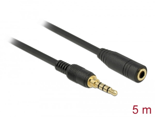 DeLOCK 85635 Audio-Kabel 5 m 3.5mm Schwarz (85635)