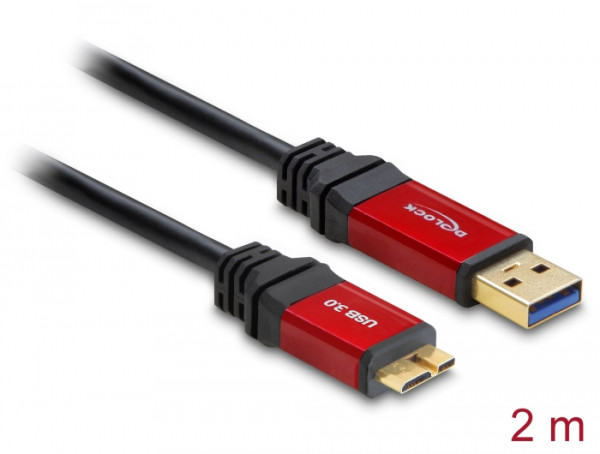 DeLOCK 2m USB 3.0 A/micro-B USB Kabel USB 3.2 Gen 1 3.1 Gen 1 USB A Micro-USB B (82761)