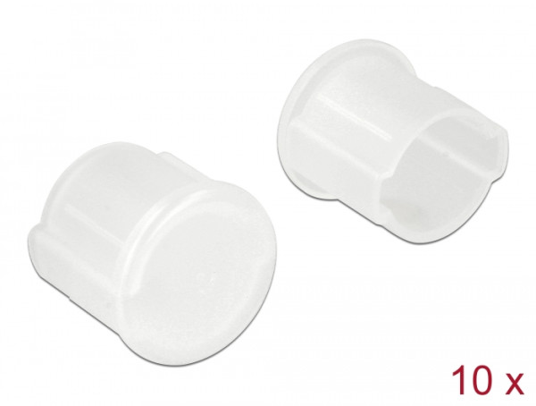 DeLOCK 64022 Steckdosensicherung BNC Transparent 10 Stücke (64022)