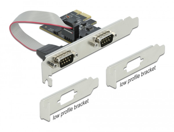 DeLOCK PCI Express x1 Karte zu 2 x Seriell RS-232 (90001)