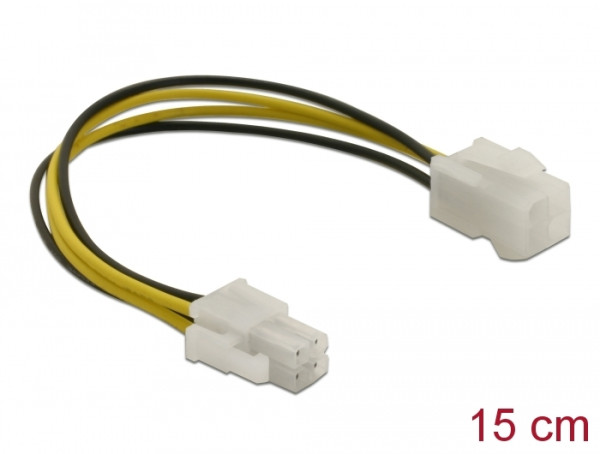 DeLOCK Power cable P4 male/female 0,15 m (82428)