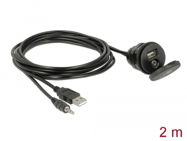 DeLOCK 85719 USB Kabel 2 m USB A Schwarz (85719)