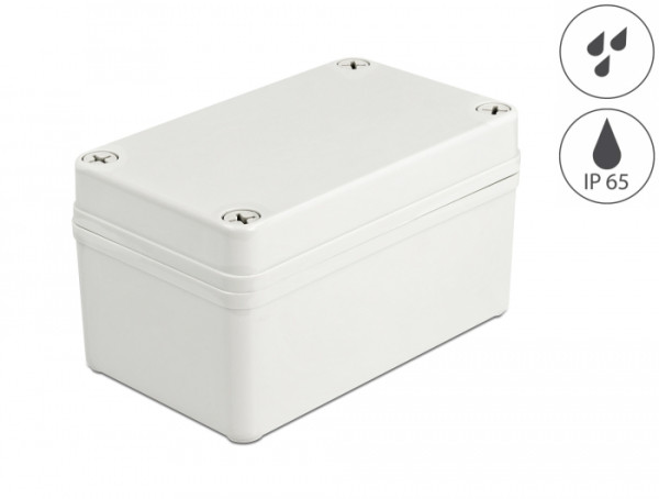 DeLOCK Installationsgehäuse IP65 wasserdicht 130 x 80 x 70 mm grau (60399)