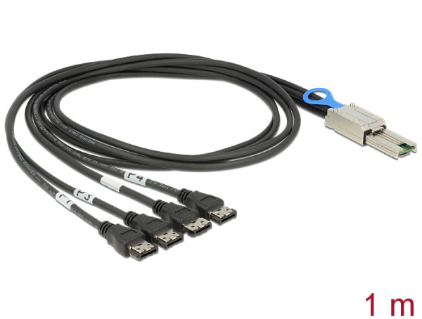 DeLOCK 83064 Serial Attached SCSI SAS-Kabel 1 m 6 Gbit/s (83064)