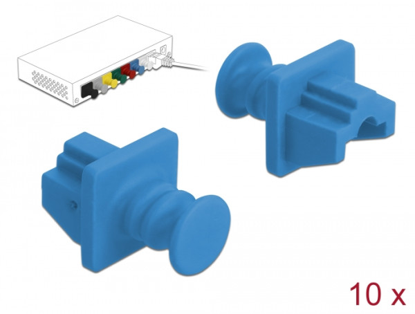 DeLOCK 86509 Stecker-Staubabdeckungen 10 Stücke RJ-45 (86509)