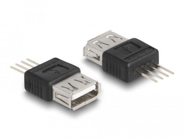DeLOCK Adapter USB 2.0 Type-A Buchse zu 4 Pin (66653)