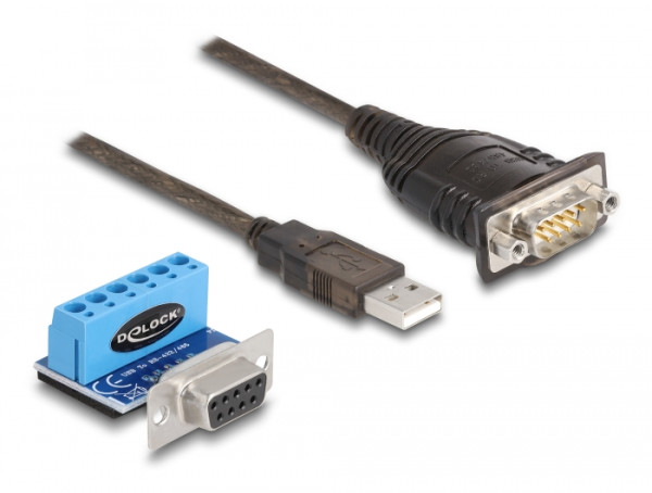 DeLOCK 62406 Serien-Kabel Schwarz 0,82 m USB Typ-A DB-9 (62406)