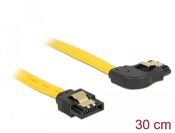 DeLOCK SATA 30cm SATA-Kabel 0,3 m Gelb (82496)