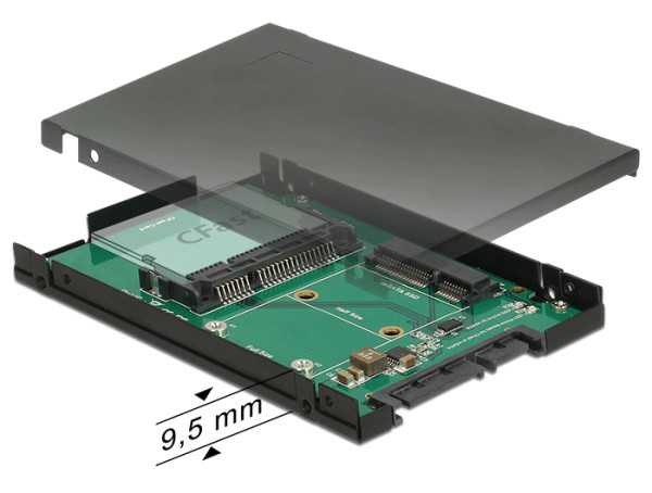 DeLOCK 62862 Schnittstellenkarte/Adapter Eingebaut CF, mSATA (62862)