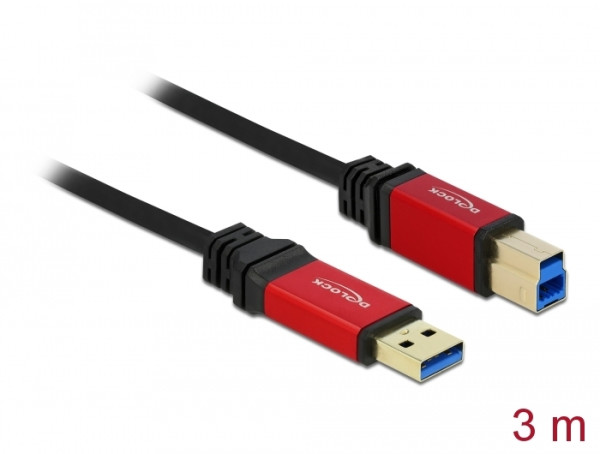DeLOCK 3.0m USB 3.0 A-B USB Kabel USB 3.2 Gen 1 3.1 Gen 1 3 m USB A USB B (82758)