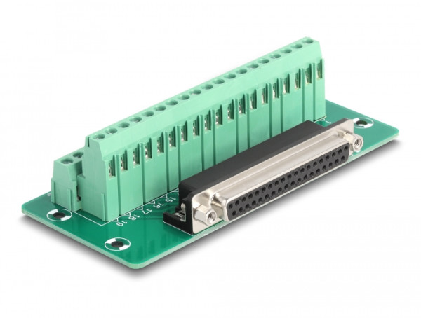 DeLOCK D-Sub 37 Pin Buchse zu Terminalblock für Hutschiene (66914)