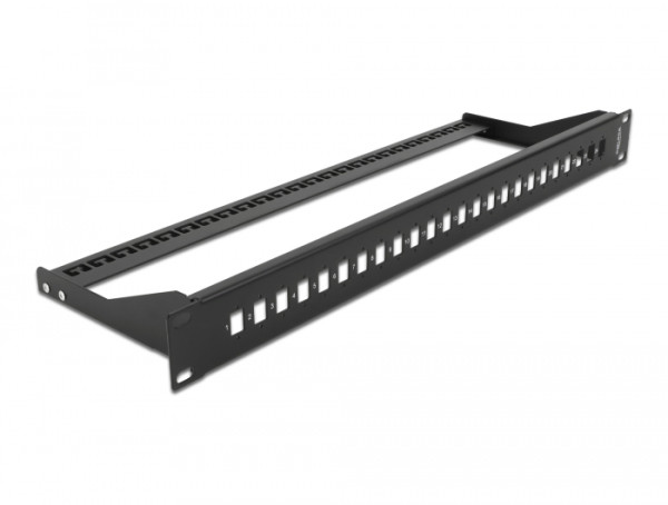 DeLOCK 19″ LWL Panel für 24 x SC Simplex / LC Duplex (43405)