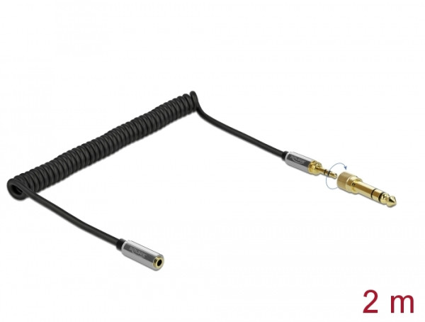DeLOCK 85832 Audio-Kabel 2 m 3.5mm Schwarz (85832)