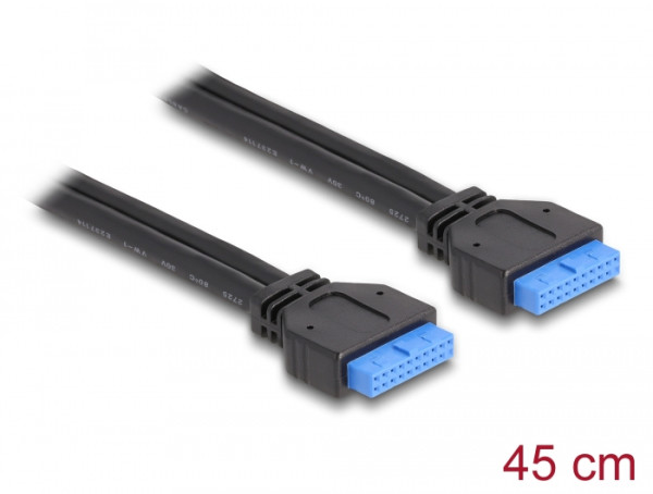 DeLOCK 0.45m USB 3.0 19-p F/F (83124)