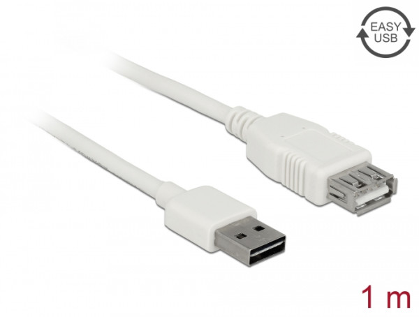 DeLOCK 85199 USB Kabel USB 2.0 1 m USB A Weiß (85199)