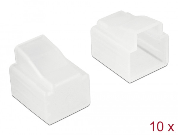 DeLOCK 64017 Steckdosensicherung RJ-11 Transparent 10 Stücke (64017)