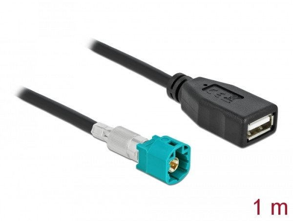 DeLOCK Kabel HSD Z Stecker zu USB 2.0 Typ-A Buchse 1 m Premium (90487)