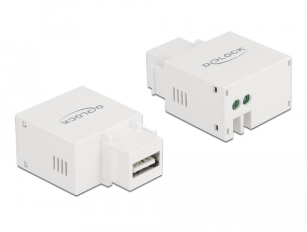 DeLOCK Keystone Modul mit USB Typ-A Ladebuchse 2,1 A weiß (87791)