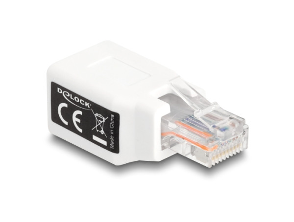 DeLOCK RJ50 Adapter Stecker zu Buchse weiß (88002)