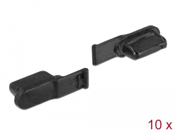 DeLOCK 64033 Steckdosensicherung Schwarz 10 Stücke (64033)