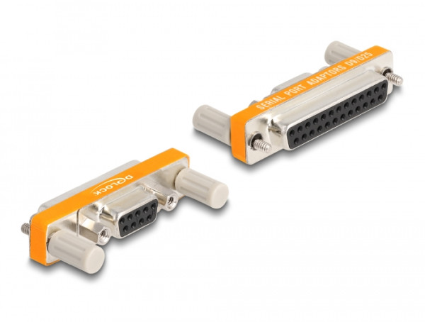 DeLOCK Adapter D-Sub 9 Pin Buchse mit Muttern zu D-Sub 25 Pin Buchse mit Schrauben (66983)