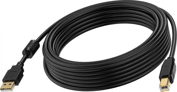 Vision TC 3MUSB/BL USB Kabel USB 2.0 3 m USB A USB B Schwarz (TC 3MUSB/BL)