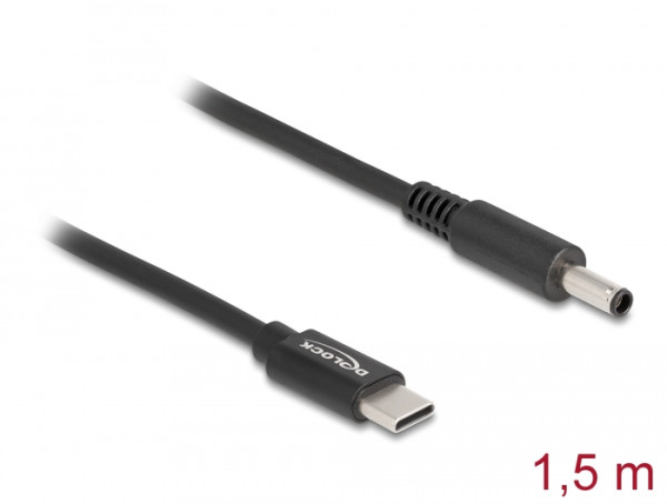 DeLOCK Notebook Ladekabel USB Type-C Stecker zu Dell 4,5 x 3,0 mm Stecker (87974)