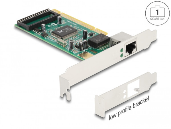 DeLOCK PCI Karte zu 1 x RJ45 Gigabit LAN RTL (88084)