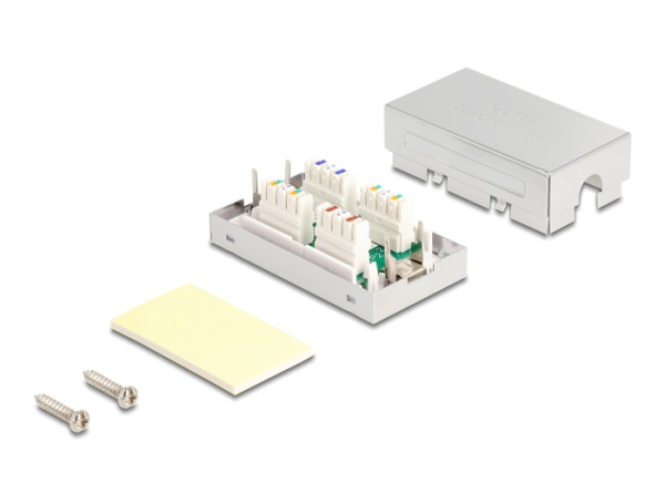 DeLOCK 86410 Netzwerkanschlussdose Cat6a Metallisch (86410)