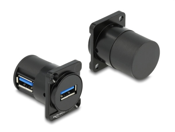 DeLOCK D-Typ Modul USB 5 Gbps Typ-A Buchse zu Buchse 90° gewinkelt (88067)