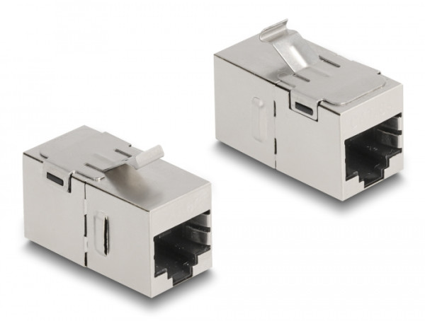 DeLOCK Keystone Modul RJ45 Buchse zu RJ45 Buchse Cat.6A (87161)