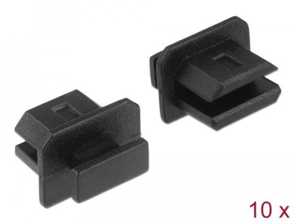 DeLOCK 64026 Steckdosensicherung mini Displayport Schwarz 10 Stücke (64026)