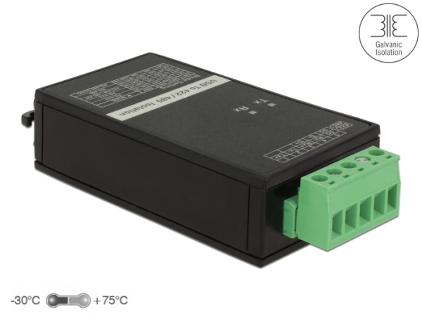 DeLOCK 62501 Kabeladapter USB 2.0 RS-422/485 Schwarz, Grün (62501)