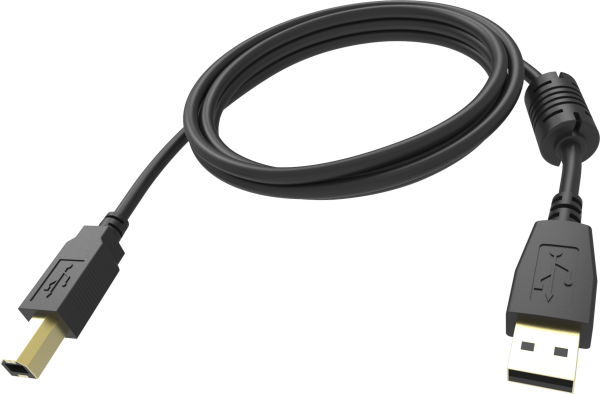 Vision TC 5MUSB/BL USB Kabel USB 2.0 5 m USB A USB B Schwarz (TC 5MUSB/BL)