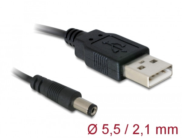 DeLOCK Cable USB Power Schwarz 1 m USB A (82197)