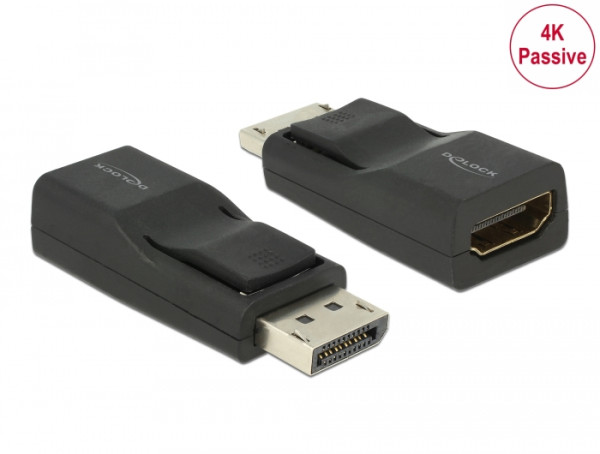 DeLOCK Displayport/HDMI Schwarz (65685)
