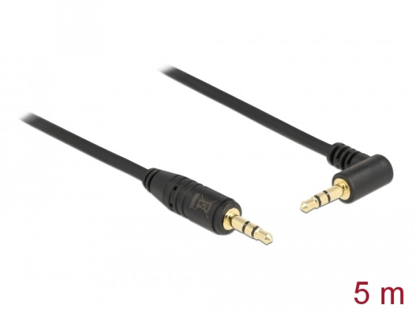 DeLOCK 5m 3.5mm M/M Audio-Kabel Schwarz (83760)